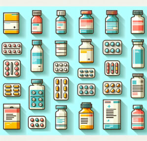 Kartoniki na leki a farmaceutyka.