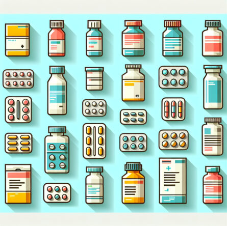 Kartoniki na leki a farmaceutyka.