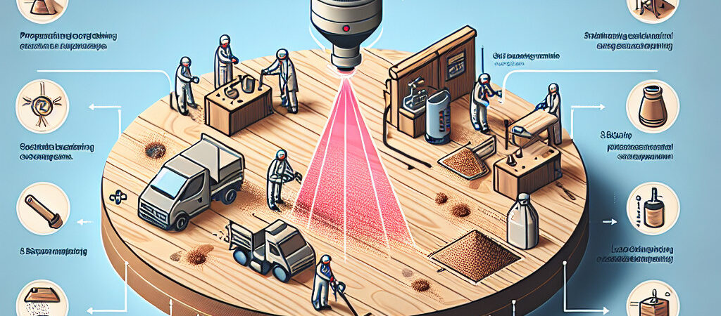 Laserreinigung von Holz in der Holzdielenfußbodenbelagherstellung